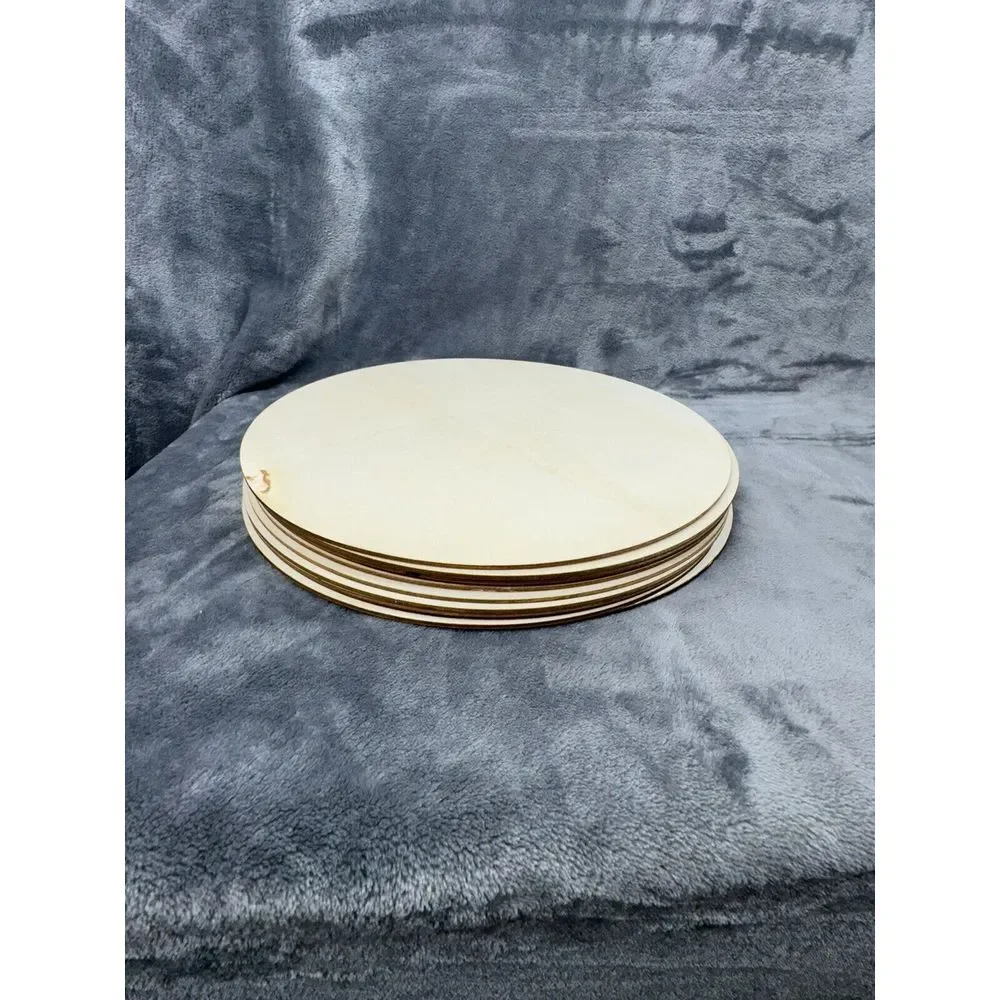 11‑Pack Wood Circles for Crafts 12